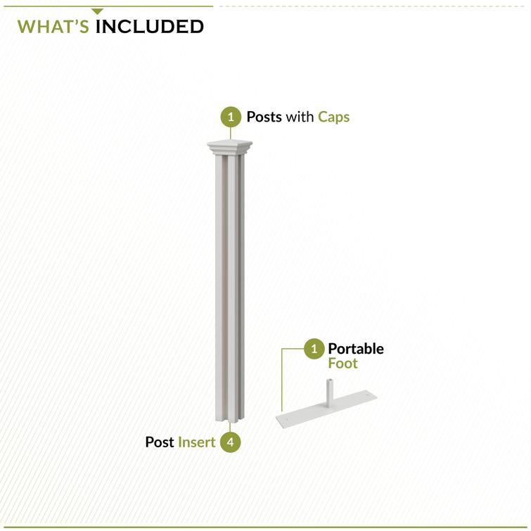 Zippity Hinged Portable Finishing Post (36in H)